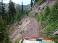 GDMBR Landslide Area: This was where we got off the bike and we walked the bike across